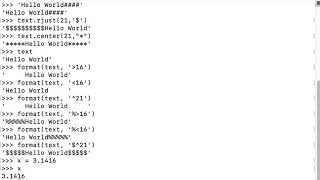 Aligning Text Strings - Part 2 - Python Recipe