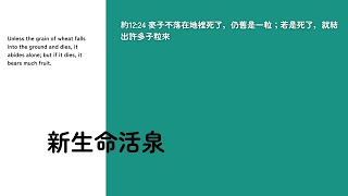 【新生命活泉】 神的福音，是有大能的！在各民族、各邦國中，不斷繁殖、擴增