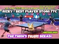 Best Player RIZKY STONI TTC vs The twins Fahri Bksi - BIG MATCH Talented Young Table Tennis Athlete.