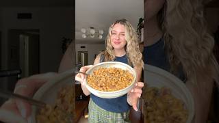 creamy cheddar red onion pasta! recipe linked on my page! #cooking #recipes