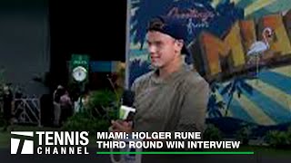 Holger Rune: 2023 Miami Third Round Win Interview