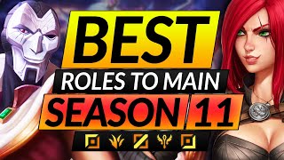 BEST and WORST ROLES to MAIN in the NEW SEASON 11 - Champion Tips - LoL Guide