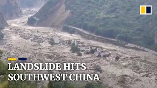 More than 20,000 people evacuated after landslide in southwest China