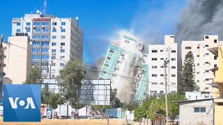 Israel Flattens Gaza Building Hosting AP, Al-Jazeera in Airstrike