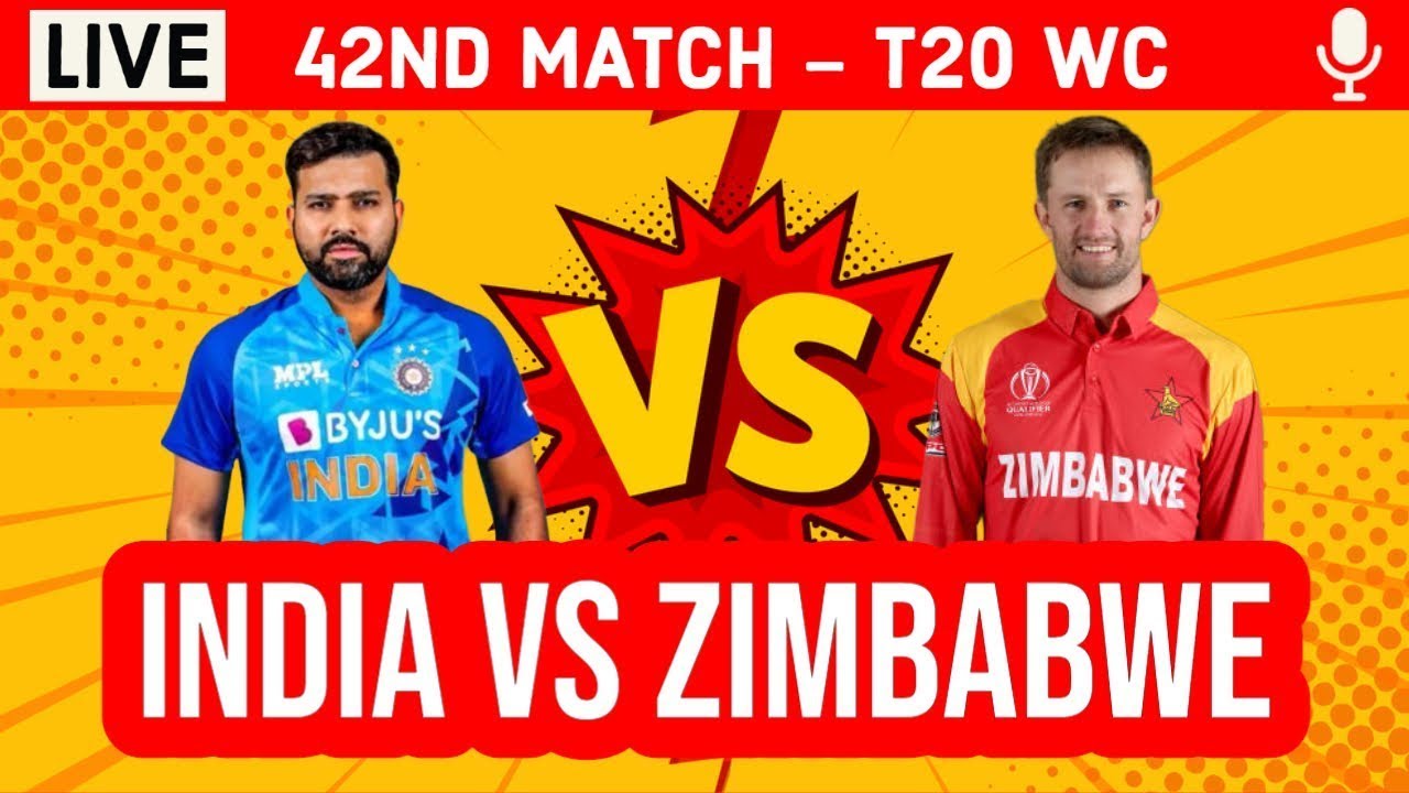 LIVE: IND Vs ZIM, 42nd Match | 2nd Innings | Live Score & Commentary ...