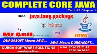 Core Java -java.lang.package- StringBuilder class - Part - 1