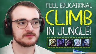 FULL EDUCATIONAL JUNGLE GAMEPLAY | Perfectly Explained From A Challenger Player