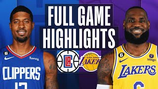 CLIPPERS at LAKERS | FULL GAME HIGHLIGHTS | January 24, 2023