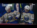 sabres tage thompson buries wide open one timer after sweet tic tac toe play