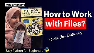 #79 Let's Code Python Crash Course | studywithnova