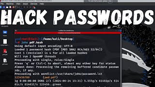 Cracking A Password Protected Pdf Document