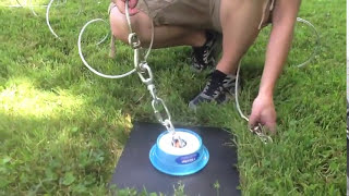 How to Install Two Dog Tie Out - Double Dog Run System - Tangle Free Dog Tie Outs