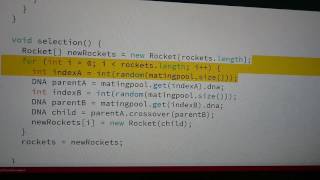 Smart Rockets translation from JavaScript into Processing (Java)