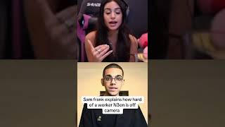 Sam frank explains how hard of a worker N3on is off camera #samfrank #n3on #n3onclips
