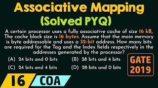 Associative Mapping – Solved PYQ