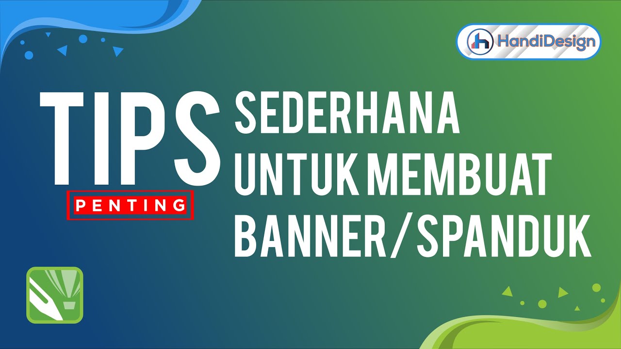 TIPS Sederhana Membuat Banner / Spanduk Untuk Pemula Di CorelDraw - YouTube