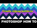 Photoshop : Create zigzag pattern / texture tutorial