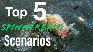 Top 5 Scenarios YOU NEED To Fish A SPINNERBAIT For Bass!!