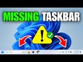 How To Fix Taskbar Keeps Disappearing In Windows 11