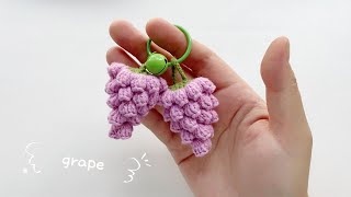 Grape 🍇Crochet｜Keychain Crochet｜Easy Crochet Tutorial