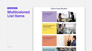 Multicolored List Items For Summary Block [Squarespace]