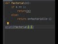 Python - Compute Factorial Of A Number W/ Recursion