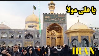 The birthday celebration of Imam Ali at the shrine of Imam Reza :#Imam Reza #mashhad #iran #السفر🎉✨