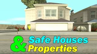 GTA San Andreas - All Safe Houses \u0026 Properties