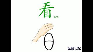 幼儿识字-看 Learning Chinese Character-see