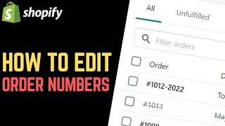 Shopify: How to Change Order Number Format // Add Prefix \u0026 Suffix to Shopify Order Numbers