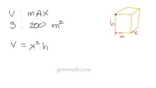 Calculus 1 Optimization Problems problem 8 part 1