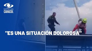 Hombre que evitó que joven saltara de viaducto en Pereira: "Le supliqué que no se lanzara"
