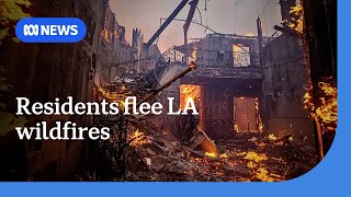 Los Angeles residents flee wildfire, firefighters battle blaze in Pacific Palisades | ABC News