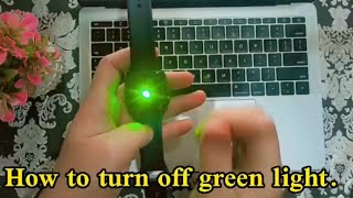 Turn off green light on Apple Watch