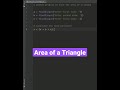 Python program to Calculate the Area of a Triangle