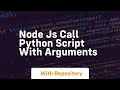 node js call python script with arguments