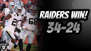 Raiders Win !! 34-24 Over The Denver Broncos Instant Recap !