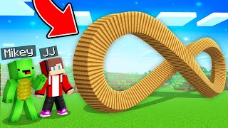 JJ and Mikey Found The ENDLESS DOOR in Minecraft Maizen!
