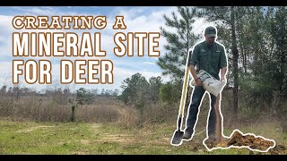 Creating Mineral Sites For Deer