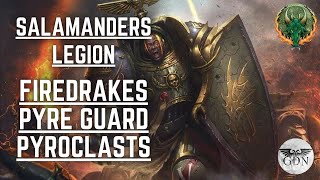 The Salamander Legion - Firedrakes, Pyre Guard \u0026 Pyroclasts