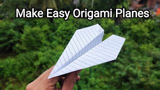 Airplane Origami, An easy way to make paper airplanes ✈️✈️