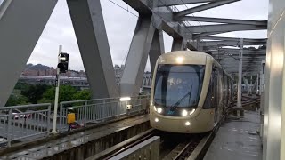 安坑輕軌電聯車(2110)K09十四張站進站 | 2023.2.10 | Ankeng LRT | 粘粘的鐵道攝影