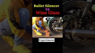Bullet Silencer vs wine Glass #shorts #factshorts