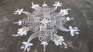 மார்கழி மாதம் 14 நாள் 2024 /rangoli kolam design/simple box kolam