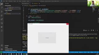 how to create a desktop application in python using PyQt5(with buttons)