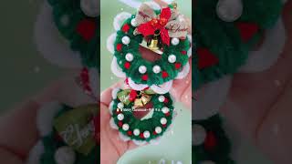 【扭扭棒】圣诞花环047/Chrismas wreath #chrismas #chrismastree #圣诞节 #圣诞花环 #扭扭棒#diycrafts#handmade