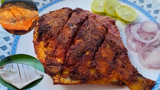 Crispy \u0026 Spicy Paplet Tawa Fry | पापलेट तवा फ्राय | Perfect Pomfret Fish Fry Recipe