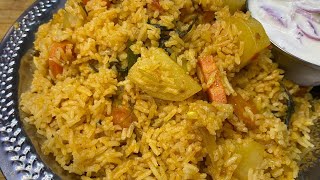 Simple vegetable Rise காய் கறி சாதம் /kids Lunch Box Recipe in tamil