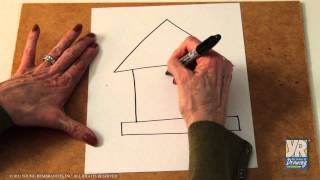 Teaching Kids How to Draw: How to Draw a Birdhouse