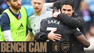 BENCH CAM | Aston Villa vs Arsenal (2-4) | All the reactions to a dramatic victory!